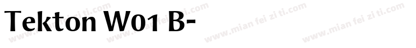 Tekton W01 B字体转换